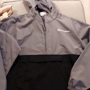 Champion Anorak Large black/gray